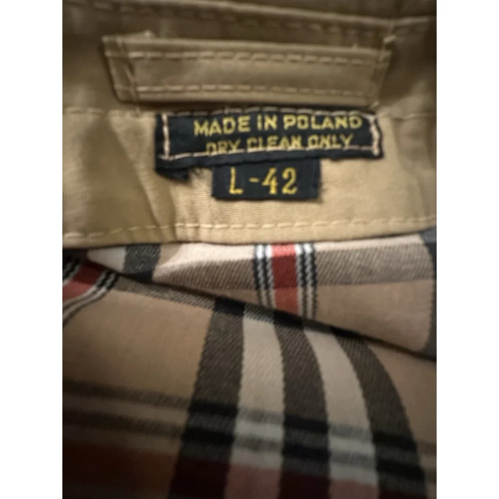 Vintage Men’s Large Trench Coat Double Breasted No Lining Size 42R - Picture 11 of 11